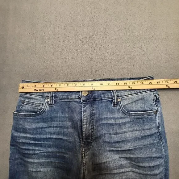 Kut From the Kloth Womens 12 Fab Ab Baby Boot Cut Stretch Jeans Distressed Denim - Picture 9 of 11